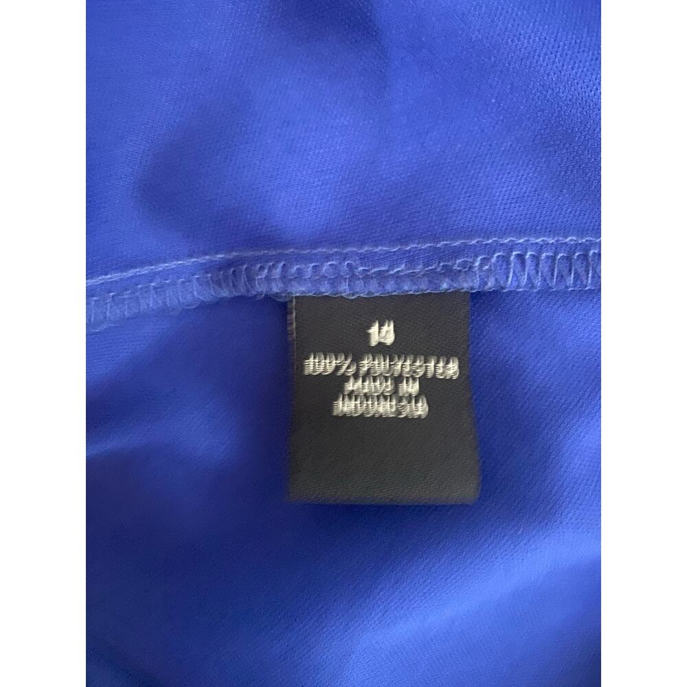 MSK Blue ruffle dress size 14 - Picture 6 of 8